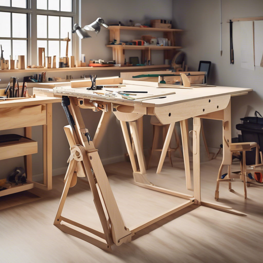 DIY foldable desk plans and tutorials