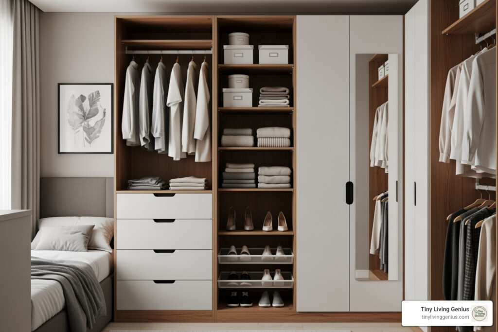 compact wardrobe solutions