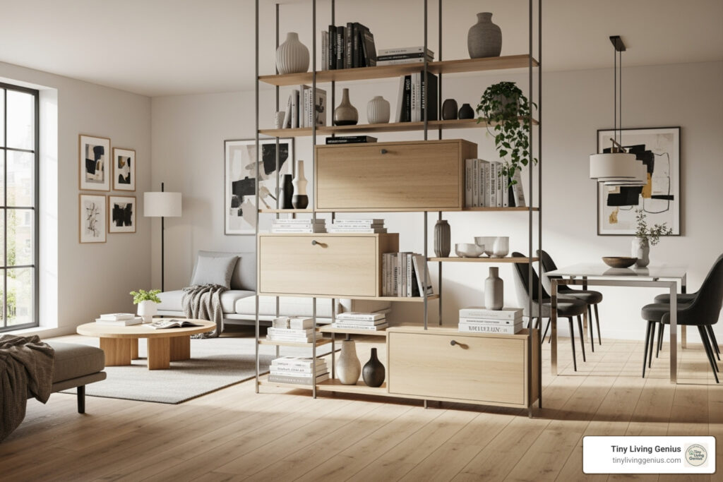 bookshelf divider ideas