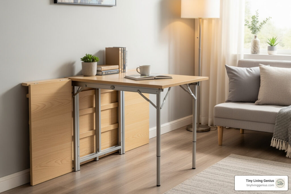 collapsible folding table