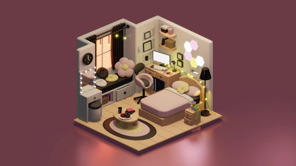 one room apartment layout