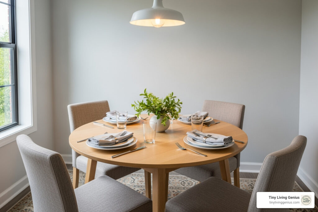 round dining table for 4