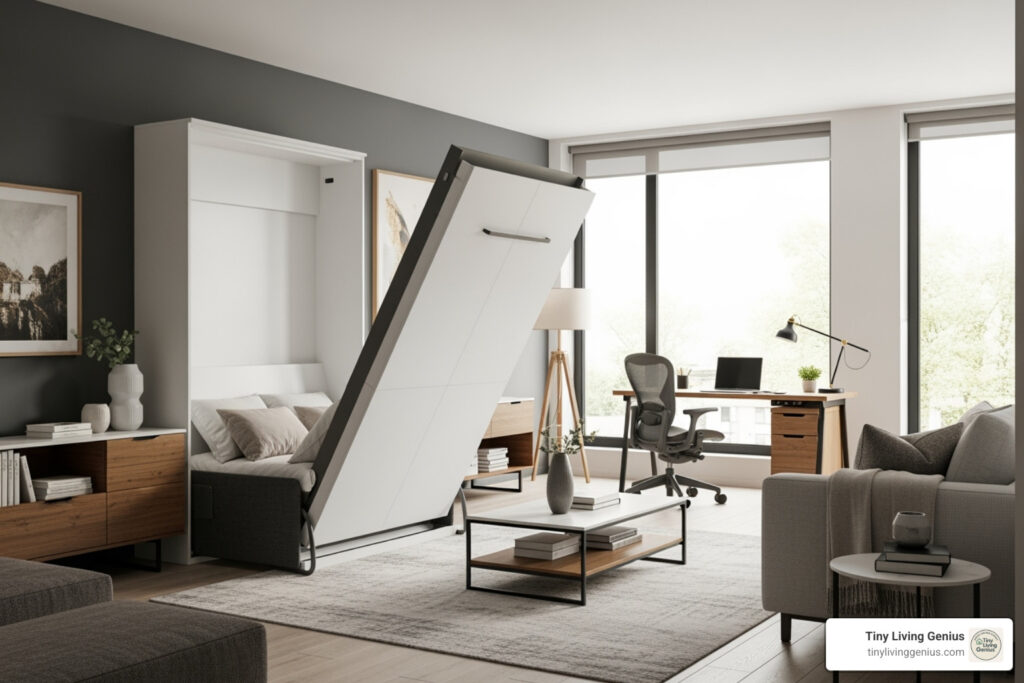 space saving murphy bed