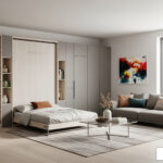 space saving wall bed