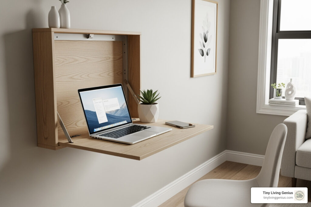 wall hung folding desk